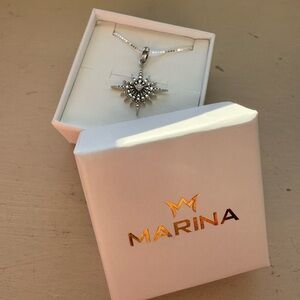 MARINA Sterling Silver Starburst Necklace